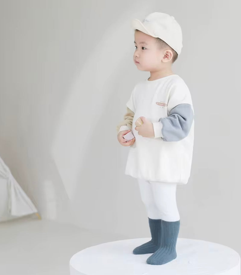 Load image into Gallery viewer, 🧦 Chaussettes en coton peigné pour bébé et enfants – Douces, confortables et stylées - Boutique Kaki Lilas
