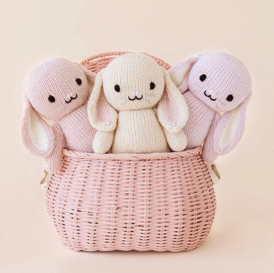 Peluche - Bébé lapin lilas - Cuddle + Kind - Boutique Kaki Lilas