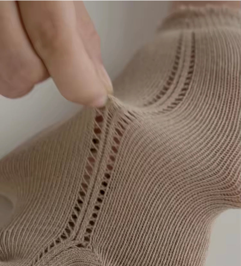 Chargez l&#39;image dans la visionneuse de la galerie, Chaussettes hautes bébé fille coton doux – automne – Kali - Boutique Kaki Lilas
