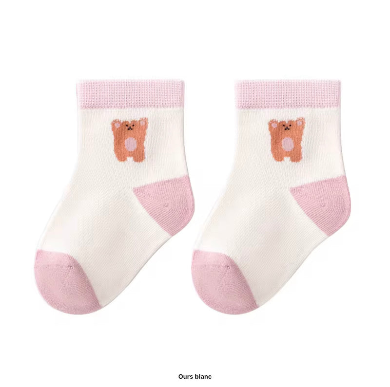 Chargez l&#39;image dans la visionneuse de la galerie, Chaussettes bébé en coton – Blush - Boutique Kaki Lilas
