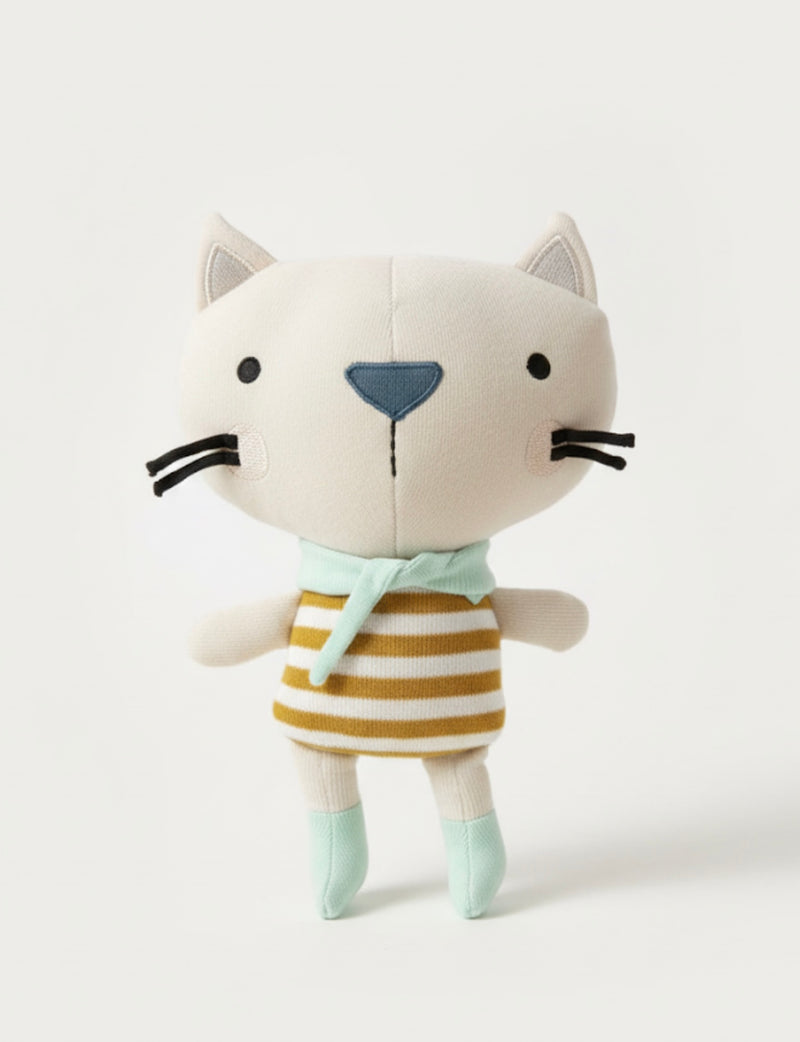 Chargez l'image dans la visionneuse de la galerie, Peluche faite mains Rémi le chat
