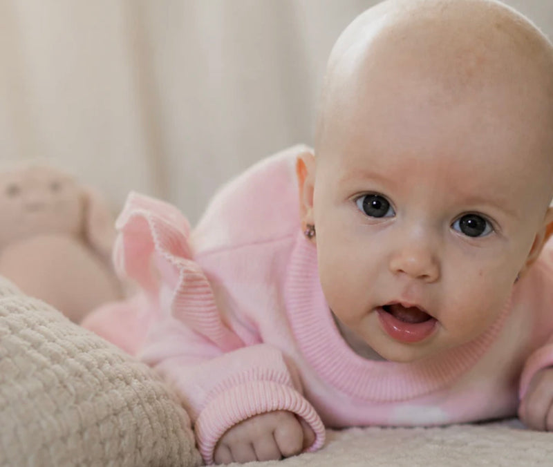 Chargez l'image dans la visionneuse de la galerie, Barboteuse bébé fille en coton doux à manches longues
