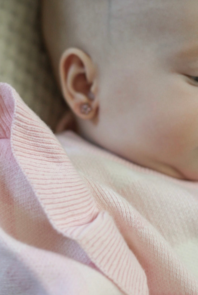 Chargez l'image dans la visionneuse de la galerie, Barboteuse bébé fille en coton doux à manches longues
