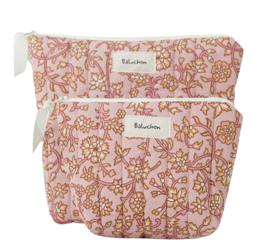Sac à cosmétiques format moyen - Boutique Kaki Lilas