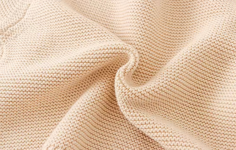 Chargez l&#39;image dans la visionneuse de la galerie, Cardigan bébé coton beige doux – Kali - Boutique Kaki Lilas
