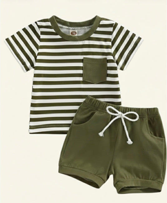 Ensemble pour garçon en coton - Été
