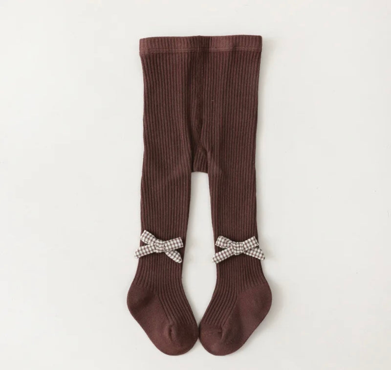 Chargez l&#39;image dans la visionneuse de la galerie, Collants bébé fille en coton avec fleurs brodées – Kali - Boutique Kaki Lilas
