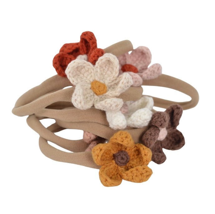 Bandeaux pour bébé avec fleur - Boutique Kaki Lilas