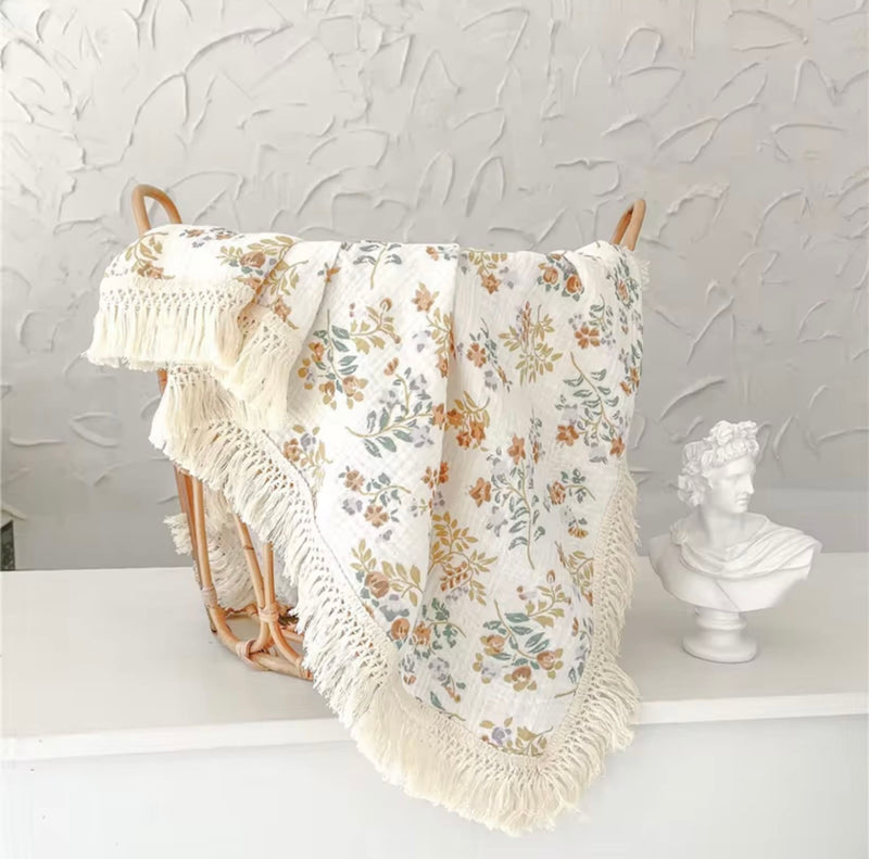 Chargez l&#39;image dans la visionneuse de la galerie, Mousseline bébé 100 % coton à motifs – Kali - Boutique Kaki Lilas
