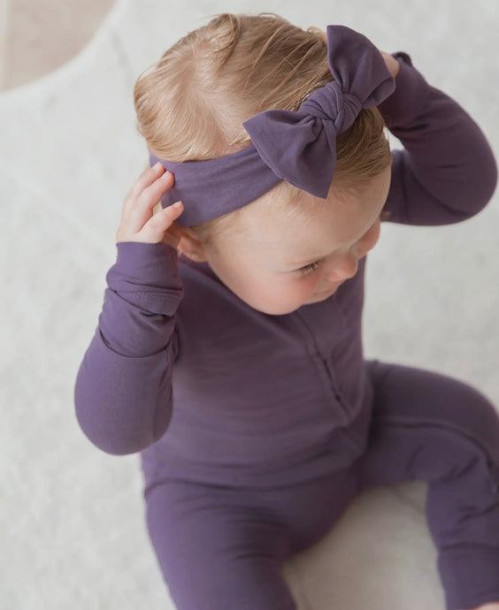 Bandeau en jersey Elderberry - Boutique Kaki Lilas