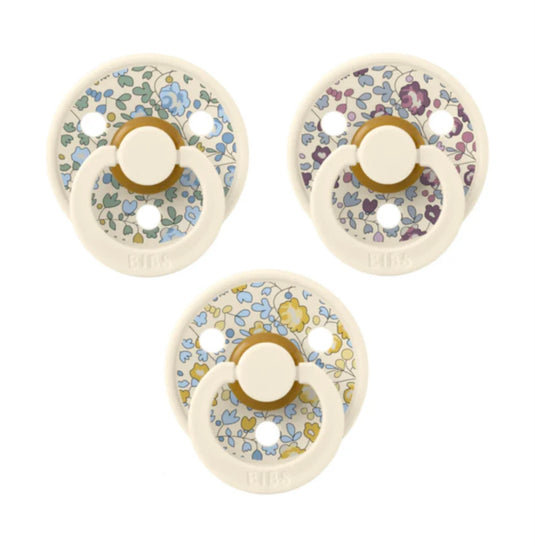 Collection de suces Try-it BIBS X Liberty Éloise Ivory Lot de 3 - Boutique Kaki Lilas