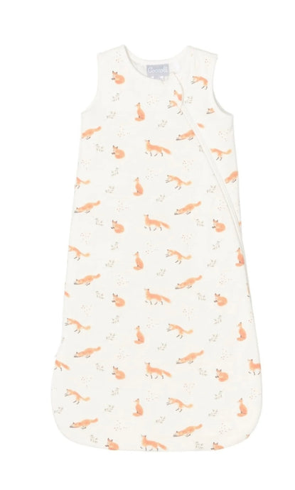 Sac de nuit en coton modal crème imprimé à motifs de renard 1.5 TOG Coccoli 9 Mois - Boutique Kaki Lilas