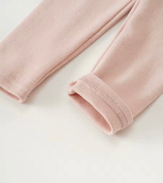 Leggings en coton doux pour filles – Kaki Lilas - Boutique Kaki Lilas