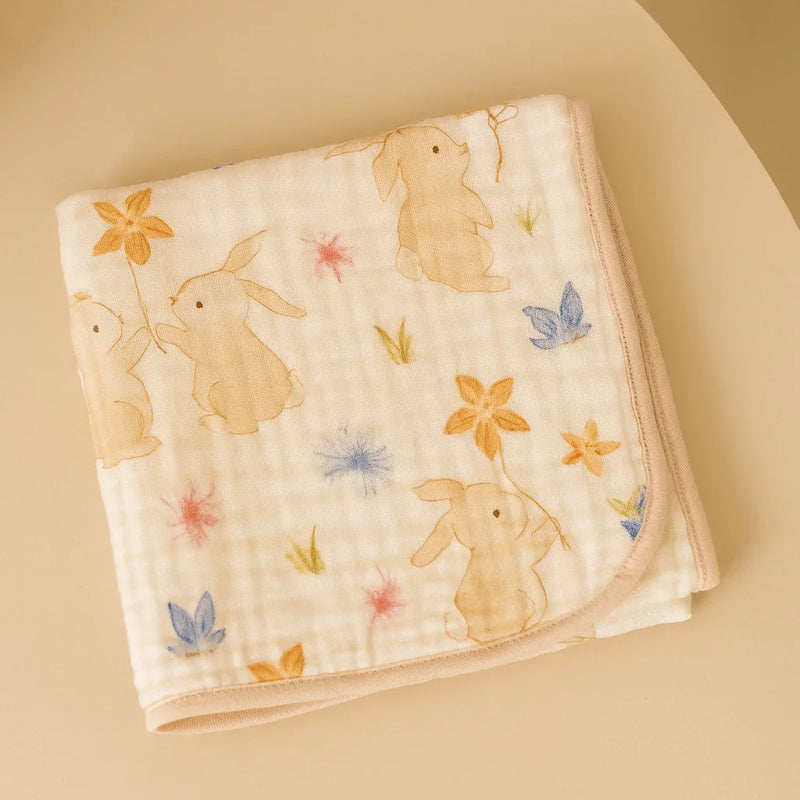 Chargez l&#39;image dans la visionneuse de la galerie, Mousseline pour bébé douce et légère en coton – Kali douce - Boutique Kaki Lilas
