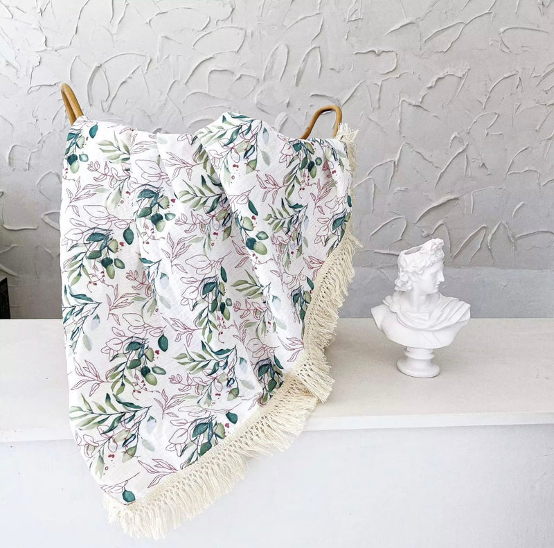 Chargez l&#39;image dans la visionneuse de la galerie, Mousseline bébé 100 % coton à motifs – Kali - Boutique Kaki Lilas
