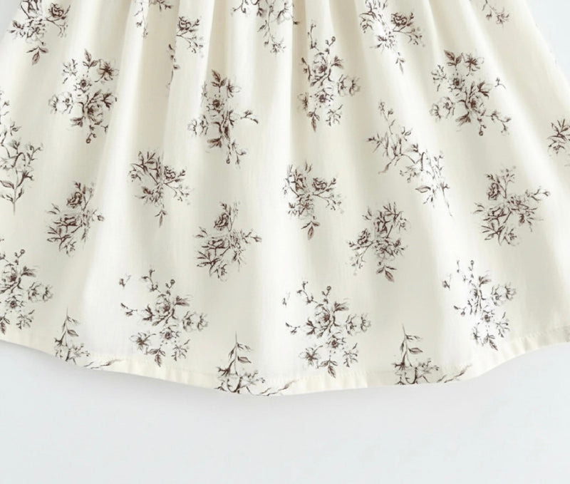Chargez l'image dans la visionneuse de la galerie, Robe bébé fille en coton floral d’été
