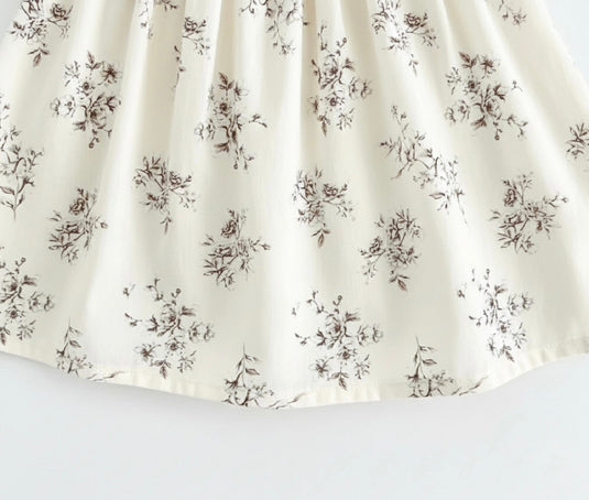 Robe bébé fille en coton floral d’été