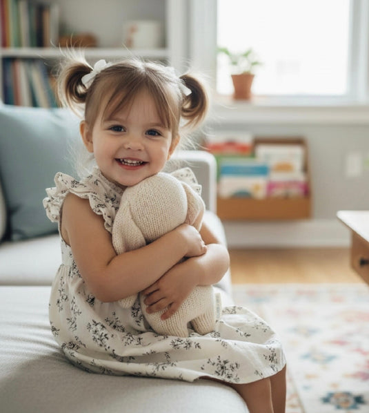 Robe bébé fille en coton floral d’été