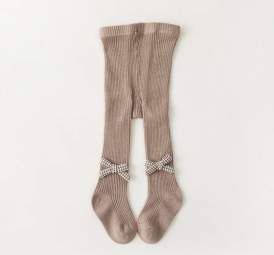Collants bébé fille en coton avec fleurs brodées – Kali - Boutique Kaki Lilas