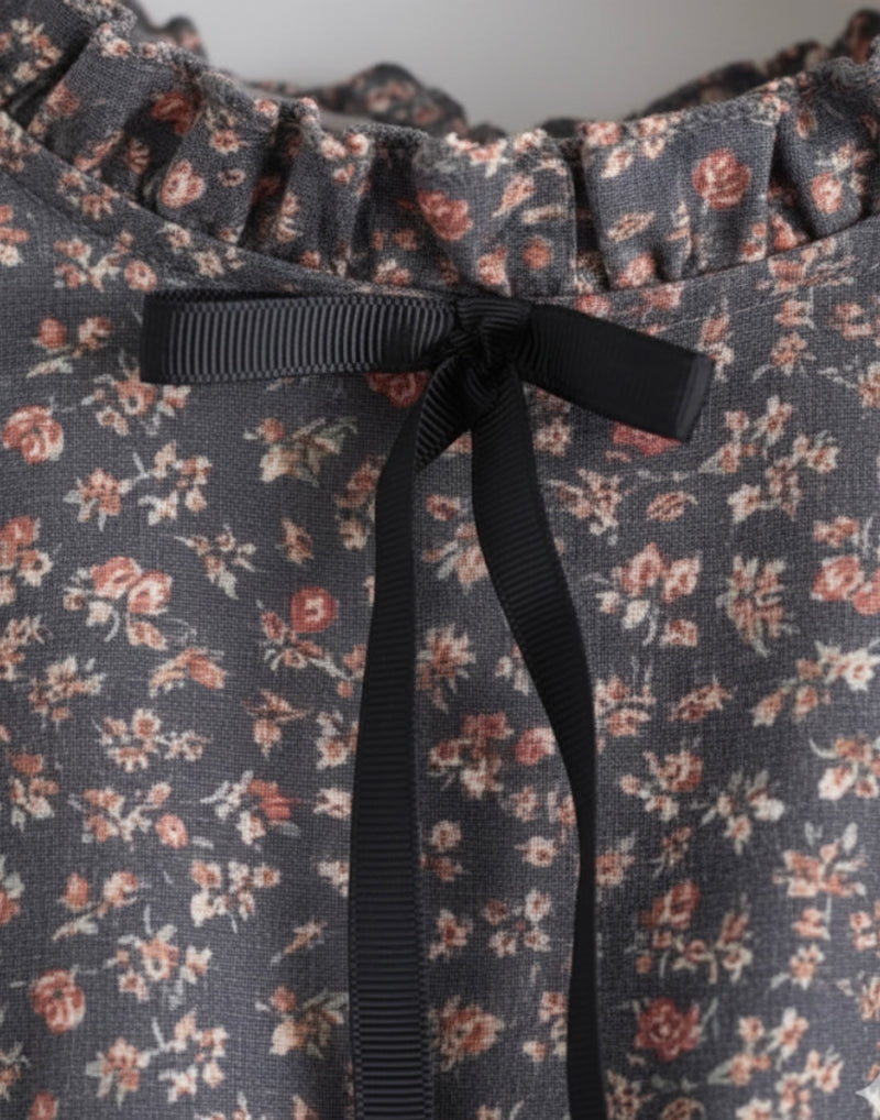 Chargez l&#39;image dans la visionneuse de la galerie, Robes fille d’automne en coton doux – Motifs fleuris élégants - Boutique Kaki Lilas
