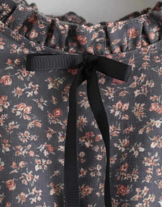Robes fille d’automne en coton doux – Motifs fleuris élégants - Boutique Kaki Lilas