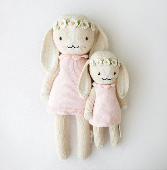Peluche - Hannah le lapin rose - Cuddle + Kind - Boutique Kaki Lilas