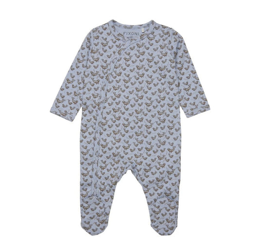 Pyjama garçon Fixoni Baleine - Bleu fog