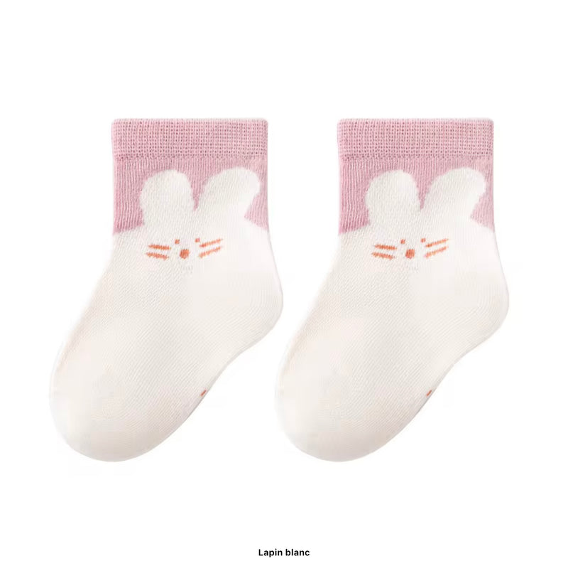 Chargez l&#39;image dans la visionneuse de la galerie, Chaussettes bébé en coton – Blush - Boutique Kaki Lilas
