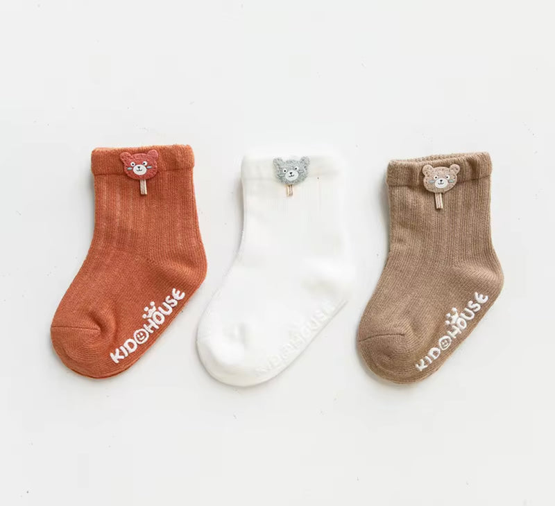 Chargez l&#39;image dans la visionneuse de la galerie, Ensemble de 3 paires de chaussettes Kali - Boutique Kaki Lilas
