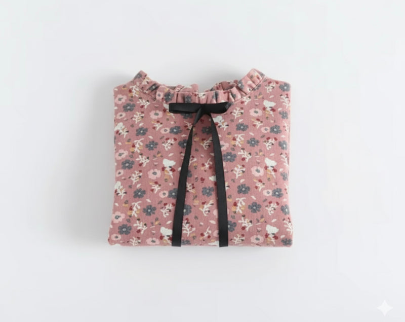 Chargez l&#39;image dans la visionneuse de la galerie, Robes fille d’automne en coton doux – Motifs fleuris élégants - Boutique Kaki Lilas
