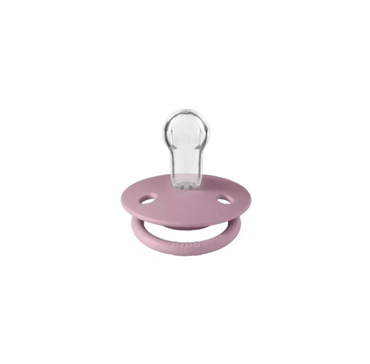 Paquet contenant deux suces Bibs en silicone couleur Heather et Dusky lilas - Boutique Kaki Lilas