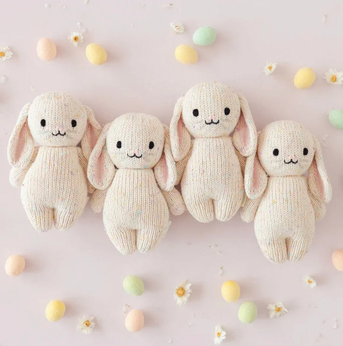 Peluche - Bébé lapin conffetis - Cuddle + Kind - Boutique Kaki Lilas