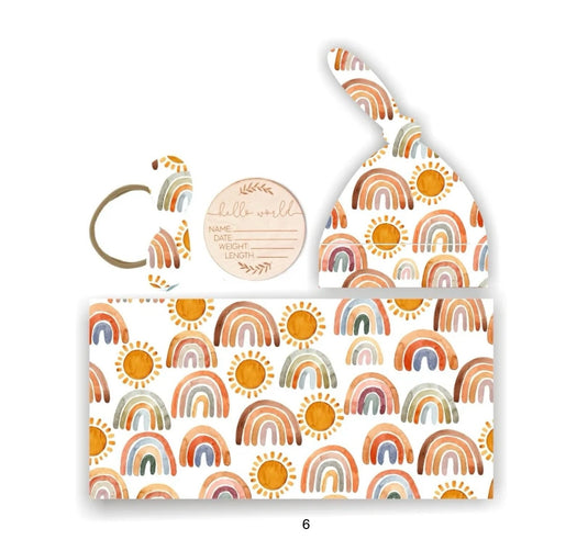 Cocon naissance Kali– Couverture, bonnet et bandeau - Boutique Kaki Lilas