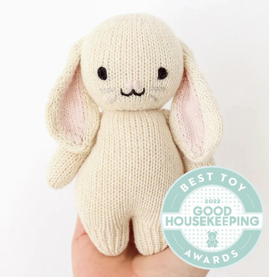 Peluche - Bébé lapin avoine - Cuddle + Kind - Boutique Kaki Lilas