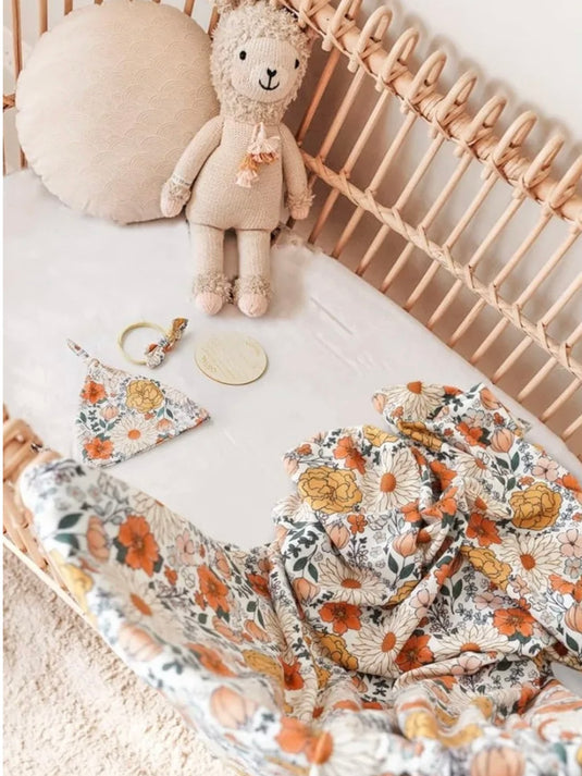 Cocon naissance Kali– Couverture, bonnet et bandeau - Boutique Kaki Lilas