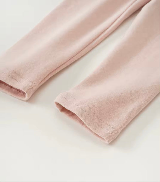 Leggings en coton doux pour filles – Kaki Lilas - Boutique Kaki Lilas