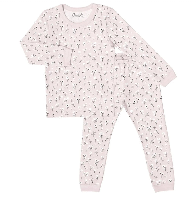 Pyjama floral mauve Coccoli - Boutique Kaki Lilas
