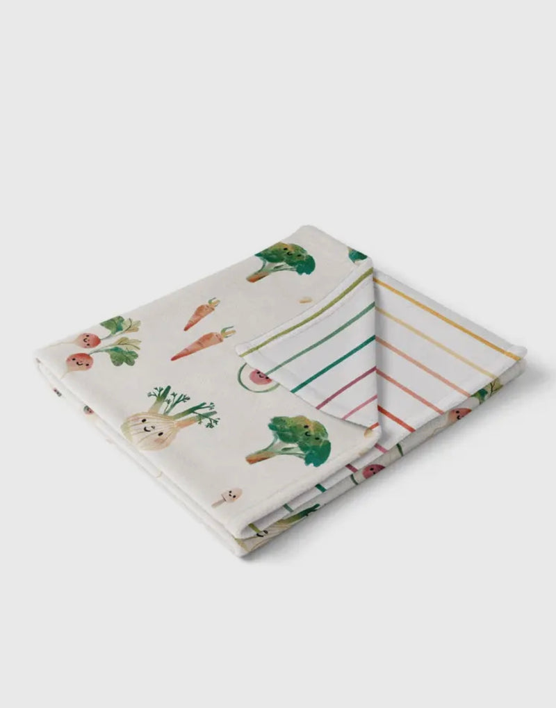 Chargez l&#39;image dans la visionneuse de la galerie, Ma petite couverture imprimée- Au marché-Veille sur toi - Boutique Kaki Lilas
