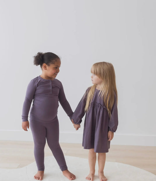 Ensemble Henley à manches longues | Sureau - Boutique Kaki Lilas