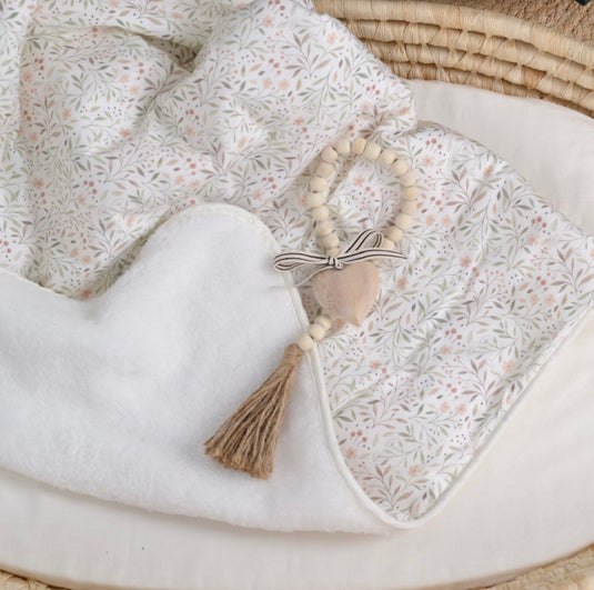 Couverture pour bébé fluffy + coton - Boutique Kaki Lilas