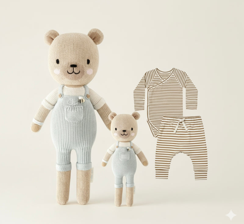 Chargez l'image dans la visionneuse de la galerie, Combi-pantalon bébé garçon coton doux – Kali
