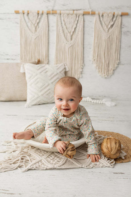 Barboteuse bébé coton bio motif petites fleurs – Kaki Lilas - Boutique Kaki Lilas