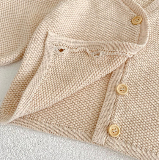 Ensemble en tricot vintage Kali bébé 3-6 mois - Boutique Kaki Lilas