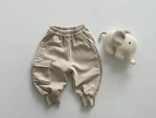 Pantalon enfant avec poche en coton doux et confortable – Modèle Kali - Boutique Kaki Lilas