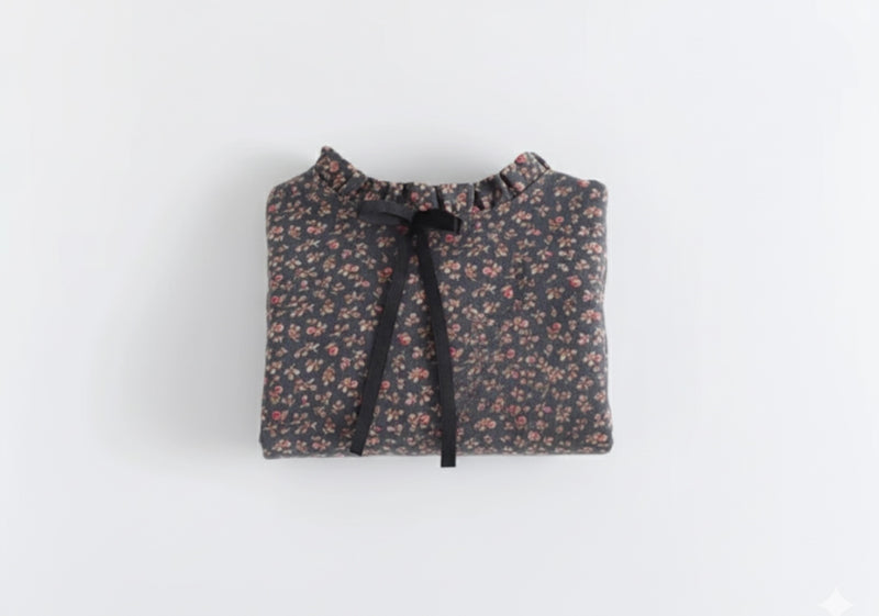Chargez l&#39;image dans la visionneuse de la galerie, Robes fille d’automne en coton doux – Motifs fleuris élégants - Boutique Kaki Lilas
