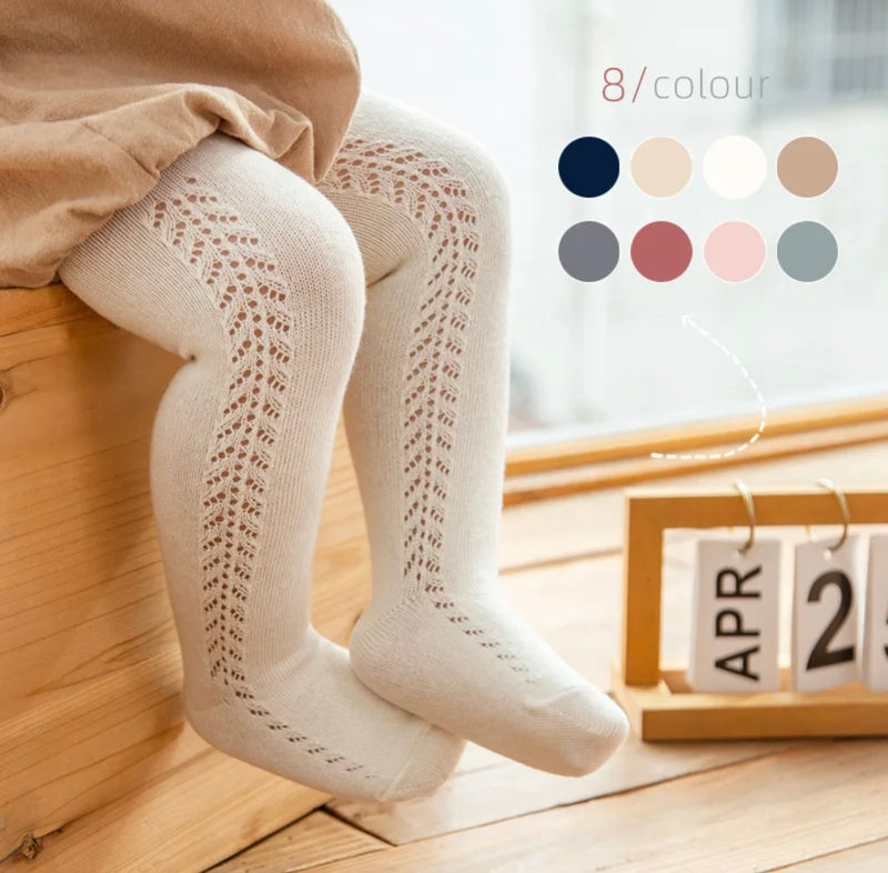 Load image into Gallery viewer, Collants bébé en coton doux – modèle Kali - Boutique Kaki Lilas
