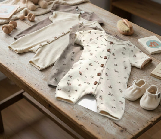 Barboteuse bébé garçon coton doux motifs