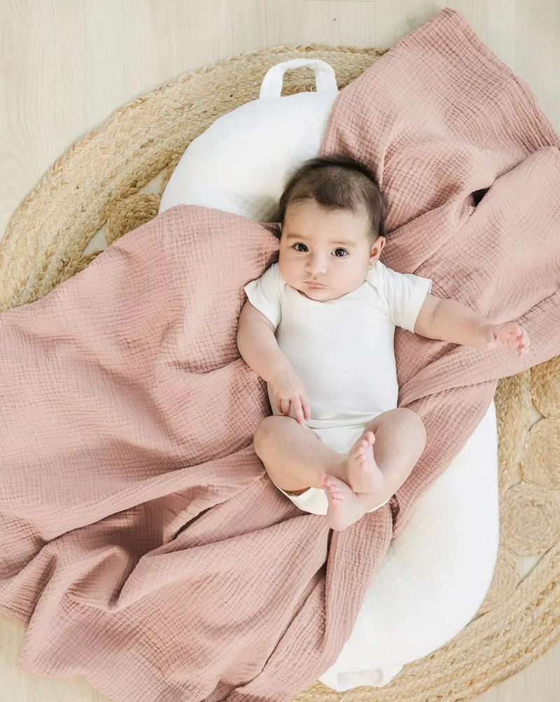 Chargez l&#39;image dans la visionneuse de la galerie, Trio de mousselines en coton doux pour bébé – Modèle Kali - Boutique Kaki Lilas
