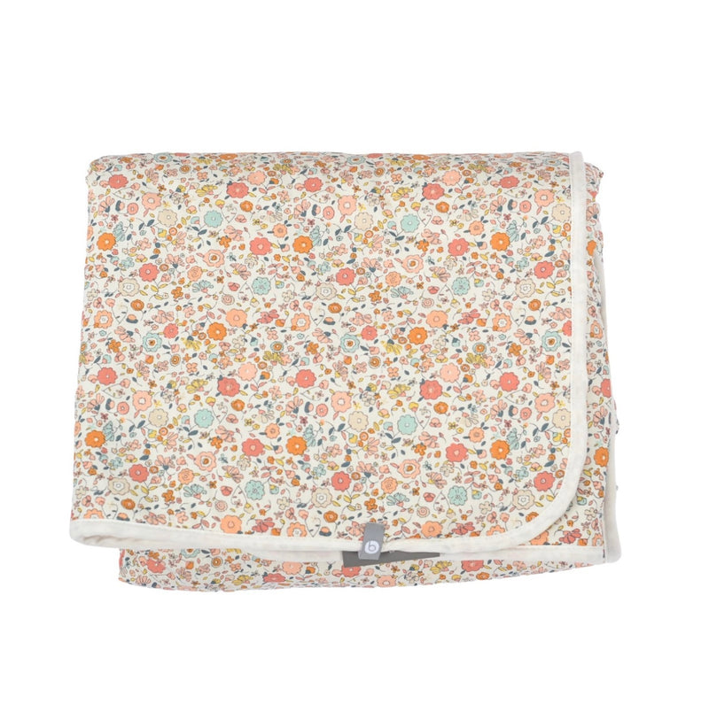 Chargez l&#39;image dans la visionneuse de la galerie, Couverture pour bébé fluffy + coton mini fleurs - Boutique Kaki Lilas

