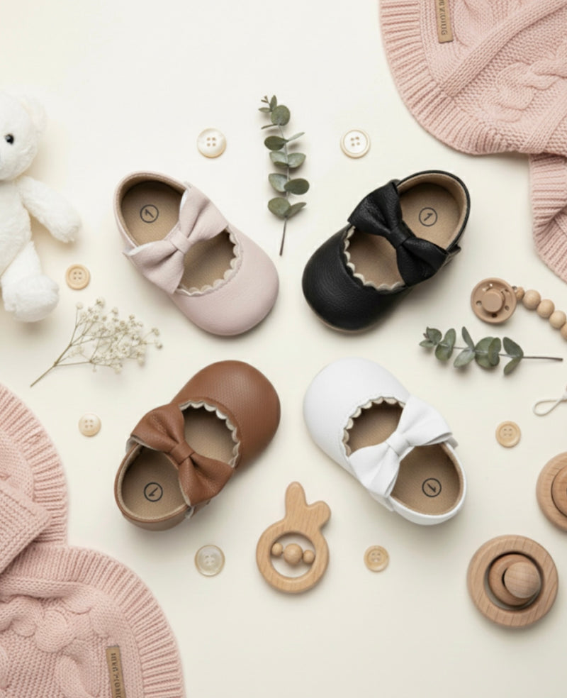 Chargez l'image dans la visionneuse de la galerie, Chaussures bébé fille Mary Jane en cuir souple
